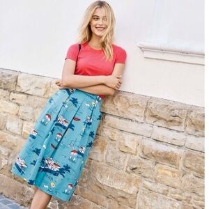 Biden Lola Midi Skirt Size 6R Blue